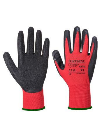 Manusi Latex Flex Grip, L, R, Rosu/Negru