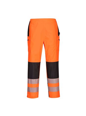 PW3 Pantaloni de ploaie Hi Vis Dama, L, R, Portocaliu/Negru