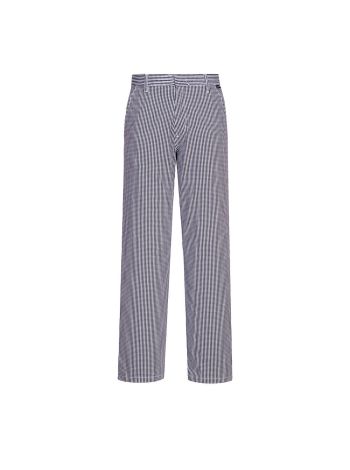 Pantaloni Barnet Chef, L, R, Bleu Check