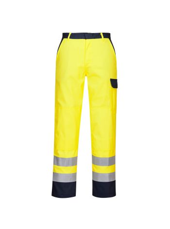 Pantaloni Hi-Vis Bizflame Pro, L, R, Galben