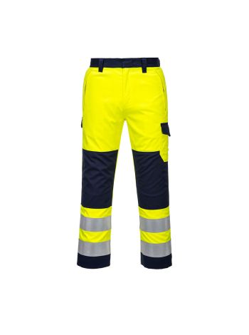 Pantaloni Modaflame Hi-Vis, L, R, Galben/Navy