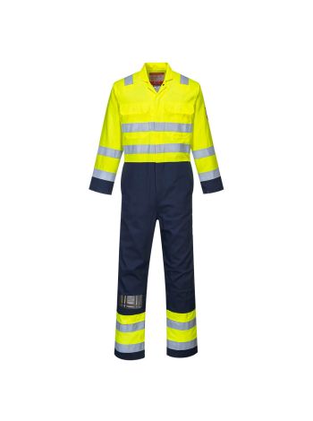 Combinezon Bizweld Hi-Vis Antistatic , 4XL, R, Galben/Navy