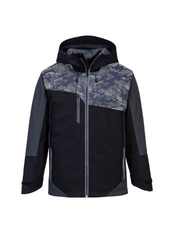 Jachetă Shell reflectorizantă, L, R, Negru/Gri