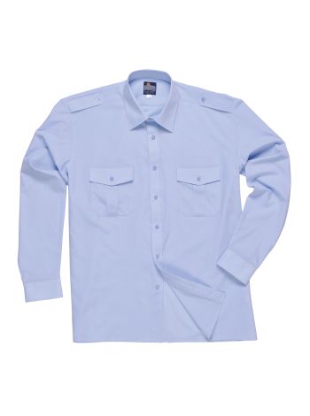 Camasa Pilot, Maneci Lungi, 175, U, Albastru