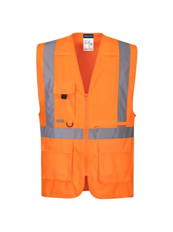 Vesta Hi-Vis Executive cu buzunar pentru tabletă, 4XL, R, Portocaliu