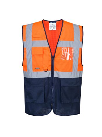 Vesta Executive HI VIS in 2 tonuri gama MeshAir , L, R, Portocaliu/Navy