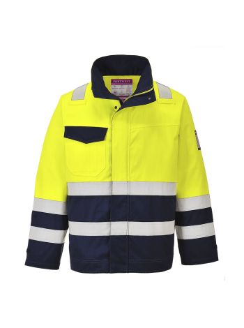 Jacheta Hi-Vis MODAFLAME, L, R, Galben/Navy