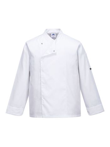 Jacheta Bucatari Cross-Over, XXL, R, Alb