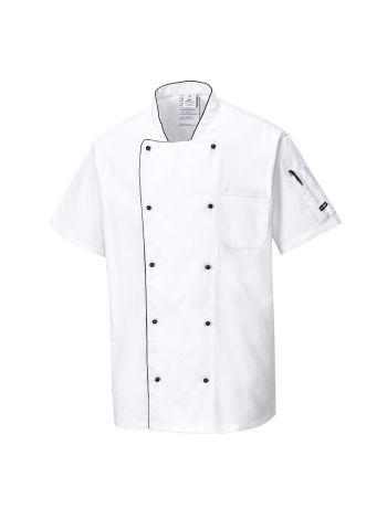 Jacheta Aerata pentru Bucatari, L, R, Alb