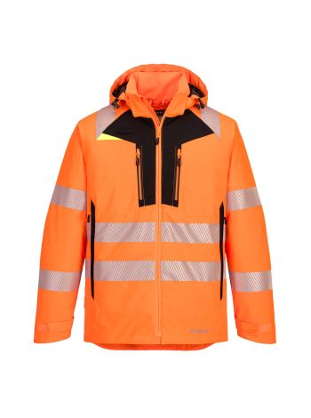 DX4 Hi-Vis Jacheta de iarna, 4XL, R, Portocaliu/Negru