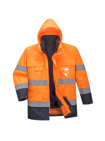 Jacheta Hi-Vis Lite 3-in-1, L, R, Portocaliu/Navy