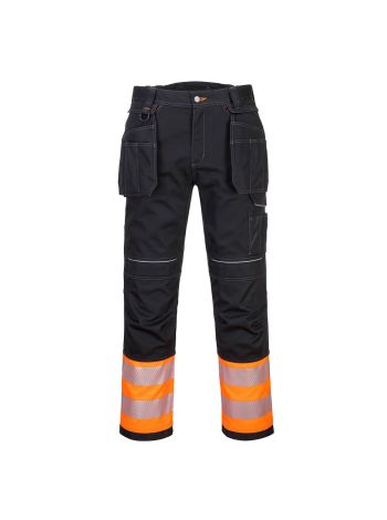 Pantaloni PW3 Hi Vis Clasici Holster, 28, R, Portocaliu/Negru