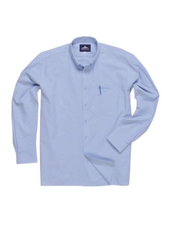 Camasa Easycare Oxford, Maneci lungi, S, U, Albastru