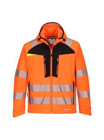 DX4 Hi-Vis Softshell, 4XL, R, Portocaliu/Negru