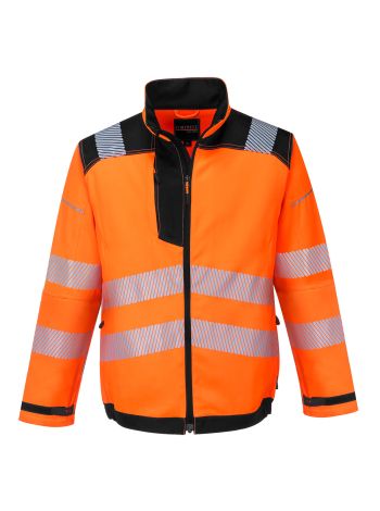 PW3 Jacheta de lucru HiVis, L, R, Portocaliu/Negru