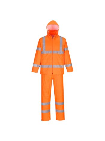 Costum de ploaie Hi-Vis Packaway, 4XL, R, Portocaliu