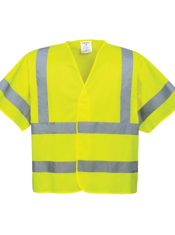 Vesta cu Maneci Scurte Hi-Vis, L/XL, R, Galben