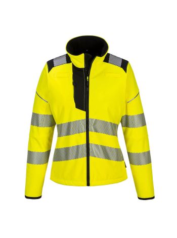 PW3 Softshell Hi-Vis pentru femei, L, R, Galben/Negru