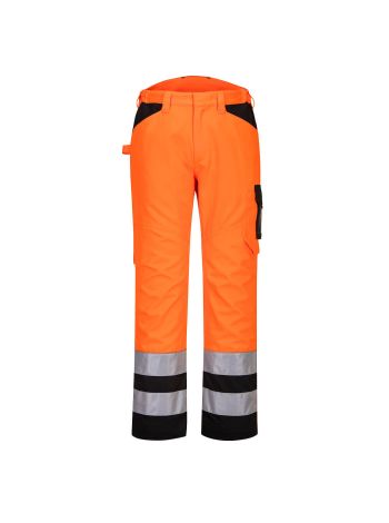 Hi-Vis PW2 Pantaloni de service, 28, R, Portocaliu/Negru