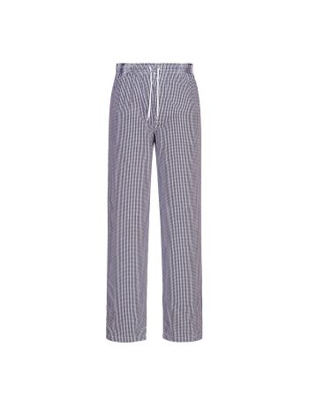 Pantaloni bucatar Bromley , L, R, Bleu Check