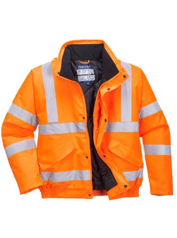 Jacheta Bomber Hi-Vis RIS, 4XL, R, Portocaliu
