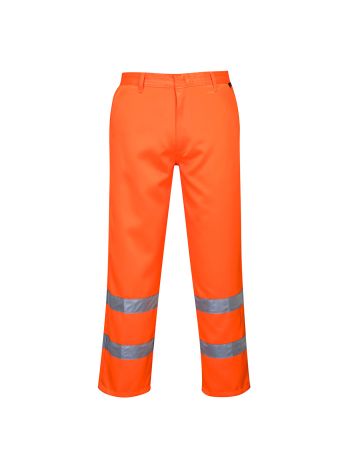 Pantaloni Poly-cotton Hi-Vis, L, R, Portocaliu