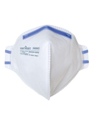 Masca de Protectie Respirator FFP2 Dust Mist Fold Flat , , R, Alb