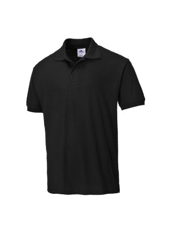 Tricou Bumbac Polo Verona, M, R, Negru