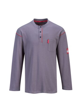 Bizflame FR Henley, 4XL, R, Gri